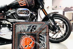 Peinture personnalisée  Harley Davidson  - French khustom by Art mattwell’s,